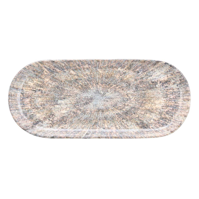 PLATEAU OVALE EN PORCELAINE EXPLOSION
