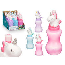 PLASTIC BOTTLE UNICORN 300ML ASSORTED 3 