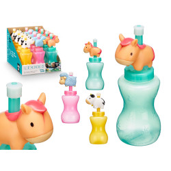 PLASTIC BOTTLE ANIMALS 300ML ASSORTED 3 