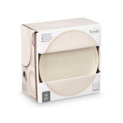 SMOOTH DESSERT PLATE 20 CM BEIGE