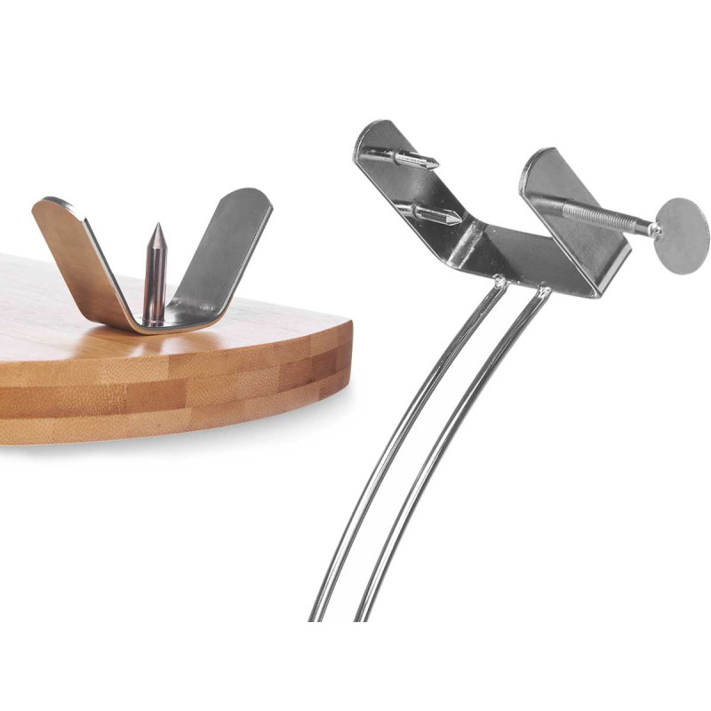 SUPPORT À JAMBON EN BAMBOU 37CM