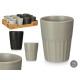 VASO CORTADO SURT 2 GRIS NEGRO 150 ML