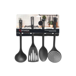 SET 4 USTENSILES NOIR