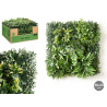 JARDIM VERTICAL FOLHA ROXA E AMARELA 50X50CM