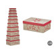SET 10 CAJAS ESTRELLAS FUCSIA