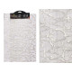 RECTANGULAR TABLE MAT SILVER LETTERS