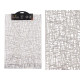 RECTANGULAR TABLE MAT SILVER STRIPED