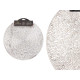 ROUNDED TABLE MAT SILVER FLOWER