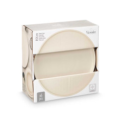 PRATO RASO 26 CM LISO BEGE