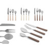 SET 4 POSATE ASS 3 COLORI TERRA