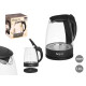 BOUILLOIRE EN VERRE NOIR 2000W 1,8L