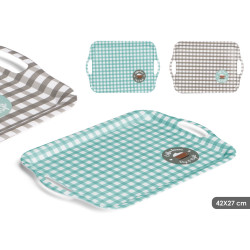 TABULEIRO MELAMINA 42X27CM SORT 2 QUADRADOS