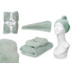 SET ASCIUGAMANO CAPPUCCIO MENTA