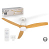 VENTILATORE TETTO LUCE 3 PALE EFFETTO LEGNO 40W