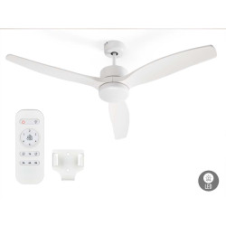 VENTILATORE TETTO LUCE 3 PALE BIANCO 40W