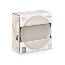 PIATTO DOLCE 20 CM LISCIO GRIGIO 