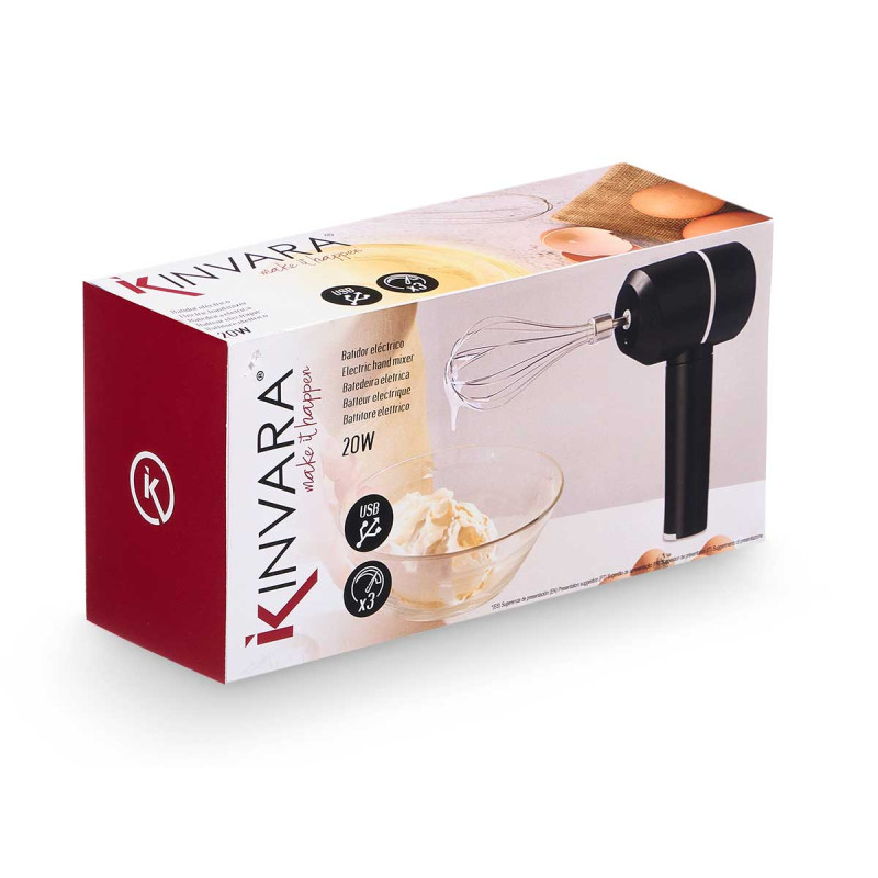 BATIDOR ELECTRICO NEGRO 20W