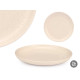 PIATTO PIANO 26 CM PUNTEGGIATO CREMA