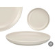 PIATTO DOLCE 20 CM PUNTEGGIATO GRIGIO CHIARO 