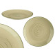 PIATTO PIANO 27 CM SPIRALE VERDE OLIVA 
