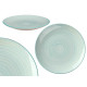 FLAT PLATE 27CM BLUE SPIRAL