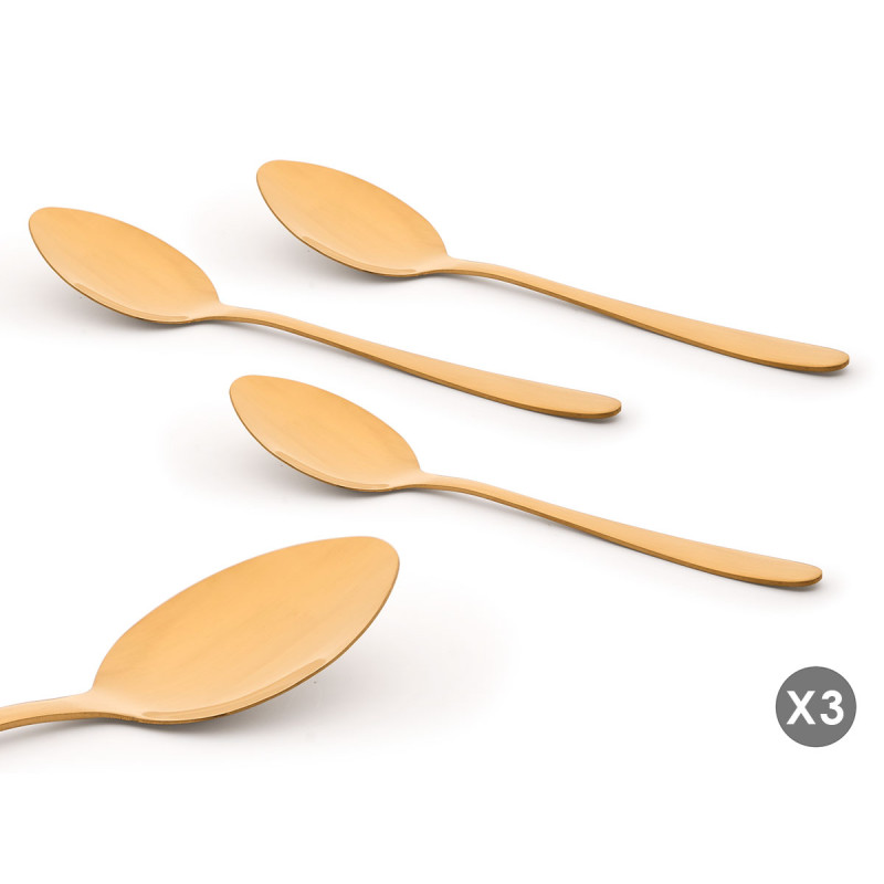 SET 3 GOLDEN SPOON 