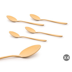SET 4 CUCCHIAINI DORATI
