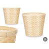 CACHE-POT ROND EN BAMBOU TRESSÉ 31CM