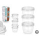 SET 3 TARROS PLASTICO 250ML