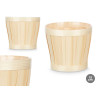 CUBRE MACETAS REDONDO BAMBU 15CM