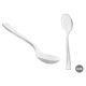 SET 24 PLASTIC DESSERT FORK SILVER