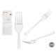 SET 18 FORCHETTA PLASTICA TRASPARENTE
