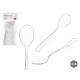 SET 18 CUCCHIO PLASTICA DOLCE TRASPARENTE
