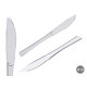 SET 12 COLTELLO PLASTICA ARGENTATO  