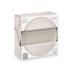 PLATO LLANO 26 CM LISO GRIS