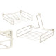SUPORTE PARA GUARDANAPOS EM AÇO BRANCO CREME