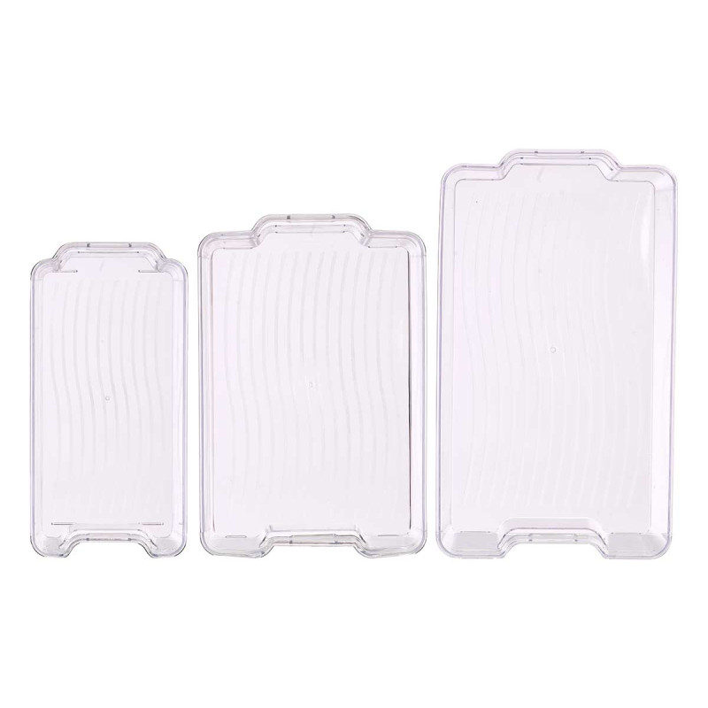 SET 3 BANDEJAS ORGANIZAD TRANSP NEVERA 