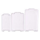 SET 3 TRANSPARENT ORGANISED FRIDGE TRAYS