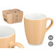 SET 4 TAZAS BEIGE 410ML