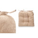 SET 2 COUSSINS DE CHAISE BRUN 40X40CM