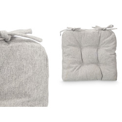 SET 2 CUSCINI SEDIA GRIGIO CHIARO 40X40CM