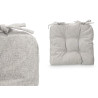 SET 2 CUSCINI SEDIA GRIGIO CHIARO 40X40CM