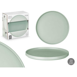 ASSIETTE À DESSERT 20 CM LISSE VERTE