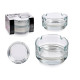 SET 2 GLASS ASHTRAY 7,5CM