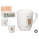 TAZA PORCELANA COFFEE NATURAL SURT 2 350ML