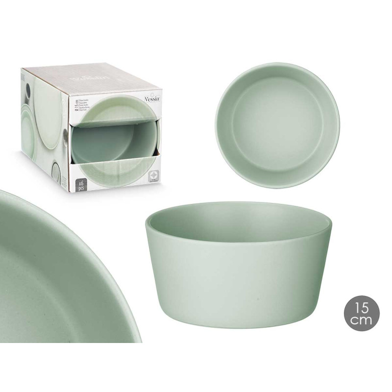 SMOOTH SOUP PLATE 15 CM GREEN