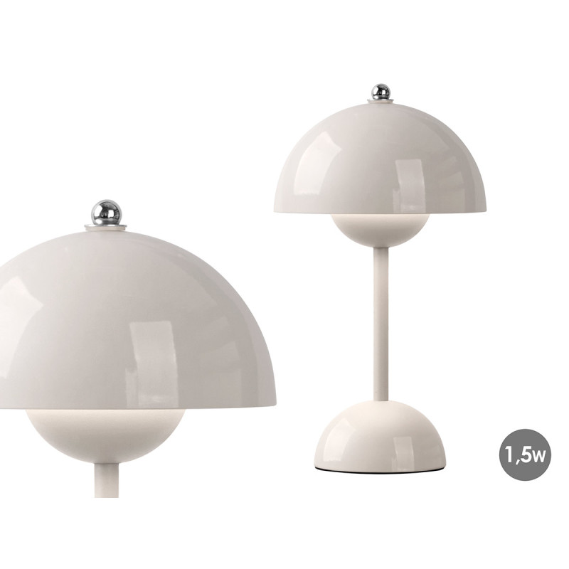 LAMPADA SETA SFERA BIANCA 1.5W