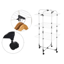 TENDEDERO VERTICAL PLEGABLE RUEDAS 30M
