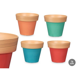 VASO 16CM ASS 4 BICOLORE