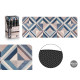 TAPIS DE CUISINE TRIANGLES BLEU 45X120CM